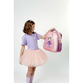 Ранец Комус Класс (№1 School) Basic Фея анатомический розовый экокожа с двумя отделениями