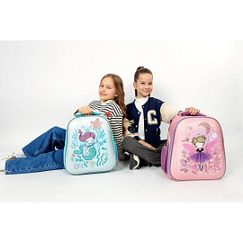 Ранец Комус Класс (№1 School) Basic Фея анатомический розовый экокожа с двумя отделениями