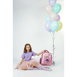 Ранец Комус Класс (№1 School) Basic Фея анатомический розовый экокожа с двумя отделениями