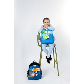 Ранец Комус Класс Light Team анатомический черный с двумя отделениями