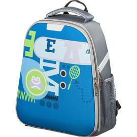 Ранец Комус Класс Light Team анатомический серый с двумя отделениями