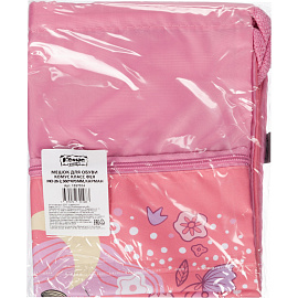 Мешок для сменной обуви Комус Класс Фея 360х470 мм розовый с карманом