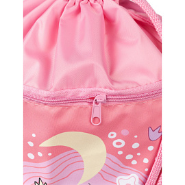 Мешок для сменной обуви Комус Класс Фея 360х470 мм розовый с карманом