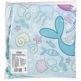 Мешок для сменной обуви Комус Класс (№1 School) Русалка 360х470 мм бирюзовый с карманом фото Мешок для сменной обуви Комус Класс (№1 School) Русалка 360х470 мм бирюзовый с карманом