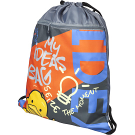 Мешок для сменной обуви Комус Класс Idea 360x470 мм серый с карманом фото Мешок для сменной обуви Комус Класс Idea 360x470 мм серый с карманом