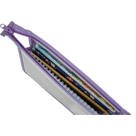 Папка для тетрадей Комус Класс Heart А5 пластик с 1 отделением на молнии