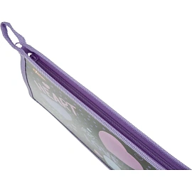 Папка для тетрадей Комус Класс Heart А5 пластик с 1 отделением на молнии