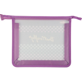 Папка для тетрадей Комус Класс Butterfly А5 пластик с 1 отделением на молнии