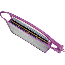 Папка для тетрадей Комус Класс Butterfly А5 пластик с 1 отделением на молнии