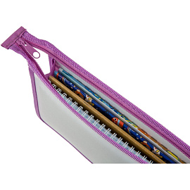 Папка для тетрадей Комус Класс Butterfly А5 пластик с 1 отделением на молнии