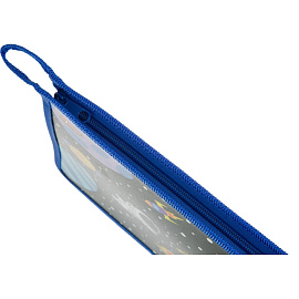 Папка для тетрадей Комус Класс Space time А5 пластик с 1 отделением на молнии