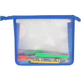 Папка для тетрадей Комус Класс Space time А5 пластик с 1 отделением на молнии