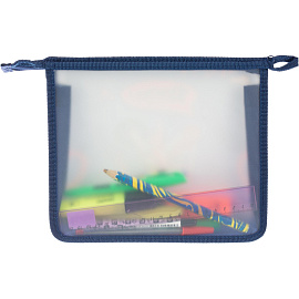 Папка для тетрадей Комус Класс Moto freestyle А5 пластик с 1 отделением на молнии