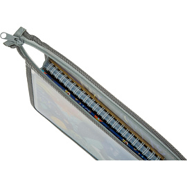 Папка для тетрадей Комус Класс Idea А5 пластик с 1 отделением на молнии