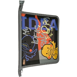 Папка для тетрадей Комус Класс Idea А5 пластик с 1 отделением на молнии