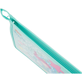 Папка для тетрадей Комус Класс Русалка А5 пластик с 1 отделением на молнии