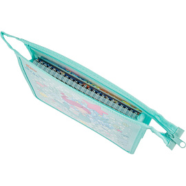 Папка для тетрадей Комус Класс Русалка А5 пластик с 1 отделением на молнии