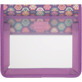 Папка для тетрадей Комус Класс Лапки А5 картон/пластик с 1 отделением липучка