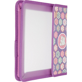 Папка для тетрадей Комус Класс Лапки А5 картон/пластик с 1 отделением липучка