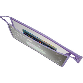 Папка для тетрадей Комус Класс Princess А4 пластик с 1 отделением на молнии