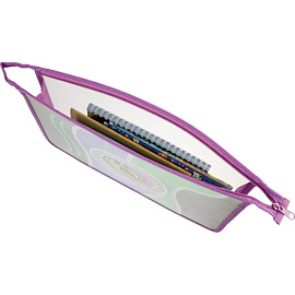 Папка для тетрадей Комус Класс Avocado cruise А4 пластик с 1 отделением на молнии