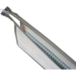 Папка для тетрадей Комус Класс Idea А4 пластик с 1 отделением на молнии