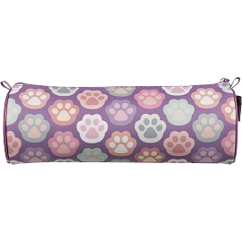 Пенал-тубус односекционный Комус Класс Лапки сиреневый