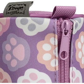 Пенал-тубус односекционный Комус Класс Лапки сиреневый