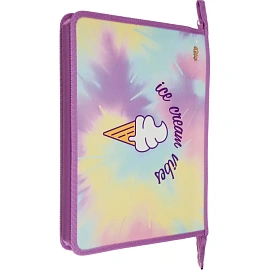 Папка для тетрадей Комус Класс Enjoy А4 пластик с 1 отделением на молнии