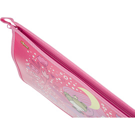 Папка для тетрадей Комус Класс Фея А4 пластик с 1 отделением на молнии