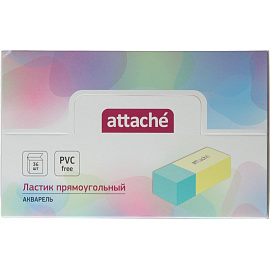 Ластик Attache Акварель из синтетического каучука прямоугольный 45x21x11 мм