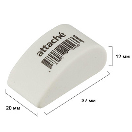 Ластик Attache из синтетического каучука каплевидный 37x20x12 мм