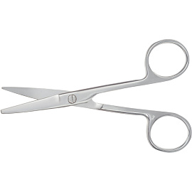 Ножницы хирургические изогнутые с одним острым концом 140 мм