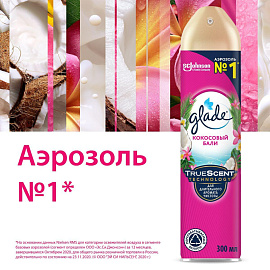 Освежитель воздуха Glade Кокосовый Бали 300 мл фото Освежитель воздуха Glade Кокосовый Бали 300 мл