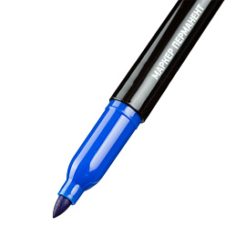 Маркер перманентный Attache синий (толщина линии 1,5-3 мм) круглый наконечник фото Маркер перманентный Attache синий (толщина линии 1,5-3 мм) круглый наконечник