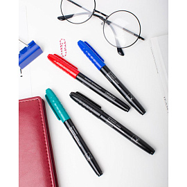 Маркер перманентный Attache синий (толщина линии 1,5-3 мм) круглый наконечник фото Маркер перманентный Attache синий (толщина линии 1,5-3 мм) круглый наконечник