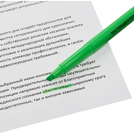 Текстовыделитель Attache зеленый (толщина линии 1-3 мм)