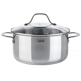 Кастрюля TalleR (TR-11084) 5 л нержавеющая сталь с крышкой