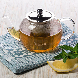 Чайник заварочный с фильтром стеклянный TalleR TR-31370 800 мл