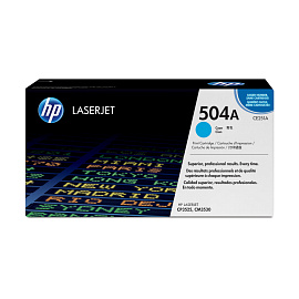 Картридж лазерный HP 504A CE251A голубой оригинальный фото Картридж лазерный HP 504A CE251A голубой оригинальный
