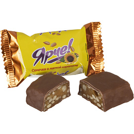 Конфеты шоколадные Ярче! с семенами подсолнечника 500 г