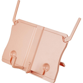 Подставка для книг Комус Класс пластиковая розовая