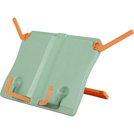 Подставка для книг Комус Класс пластиковая зелёная