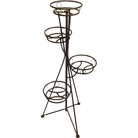 Подставка для цветов Консул-4 45x45x115 см коричневая