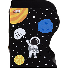 Подставка для книг Комус Класс Space time металлическая чёрная