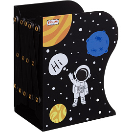 Подставка для книг Комус Класс Space time металлическая чёрная