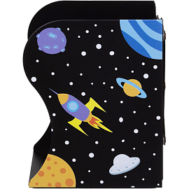 Подставка для книг Комус Класс Space time металлическая чёрная