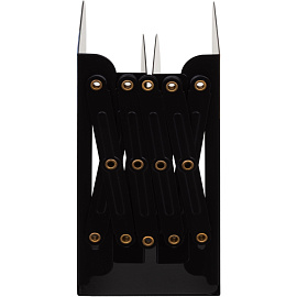 Подставка для книг Комус Класс Space time металлическая чёрная