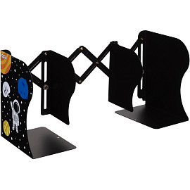 Подставка для книг Комус Класс Space time металлическая чёрная