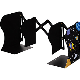 Подставка для книг Комус Класс Space time металлическая чёрная